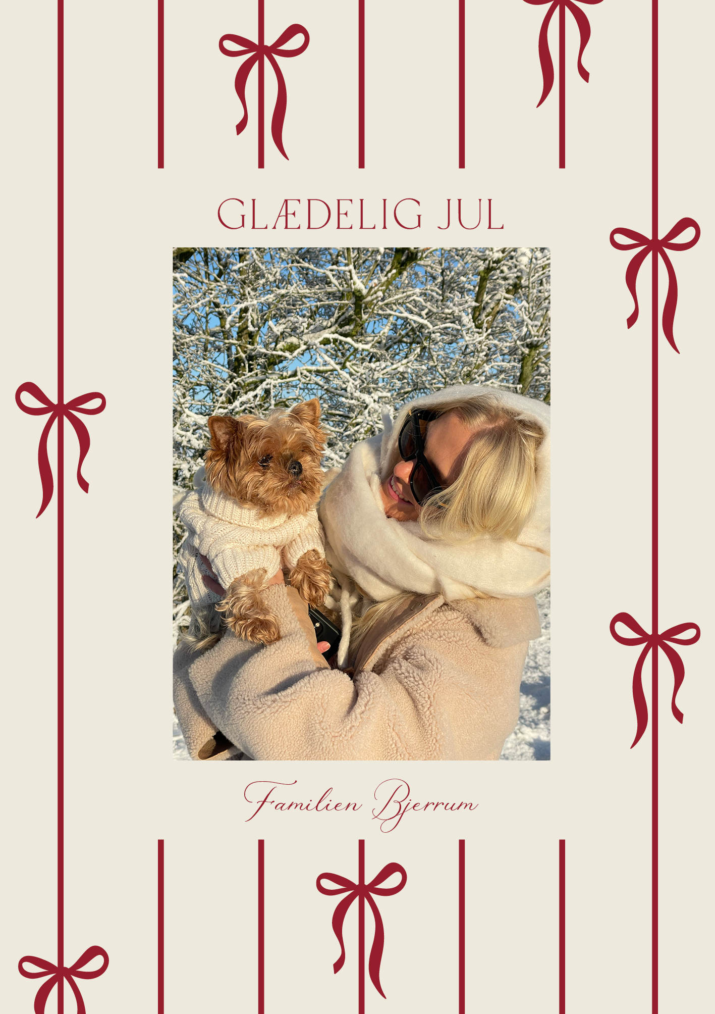 Jul - Familien Bjerrum Julekort